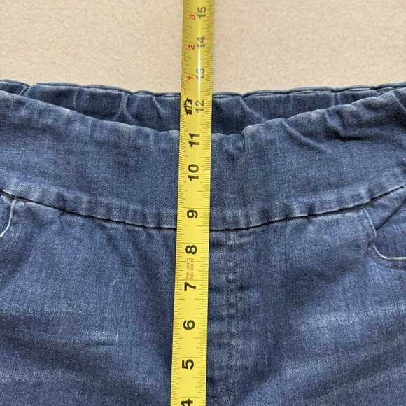 Back In The Saddle Womens Pull-on Stretch Flared Embroidered Blue Jeans Sz Small - Picture 10 of 12